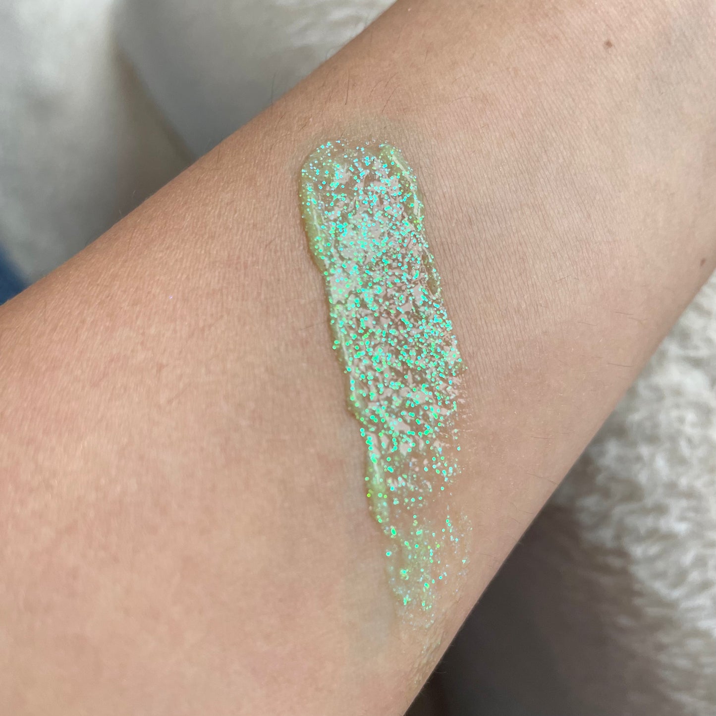 Glitter en gel lemon